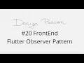 Design Patterns FrontEnd Flutter Observer Pattern SharkyCode
