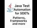 Java Test Automation for SDETs and QA Patterns Frameworks Fast Feedback