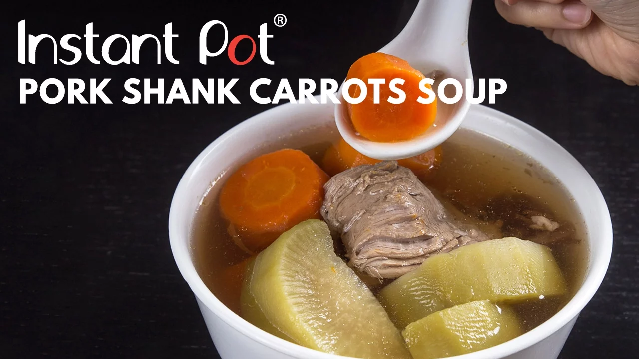 Instant Pot Pork Shank Carrots Soup #shorts