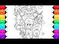 Super Mario The Galaxy Movie Coloring Pages Coloring Super Mario All Characters