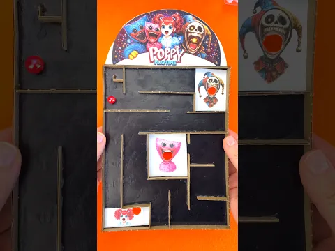 Poppy Playtime Magic Cardboard Maze Game 💙 Amazing Ball Challenge 😍