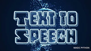 Text To Speech How To Convert PDF to MP3 Python Programming