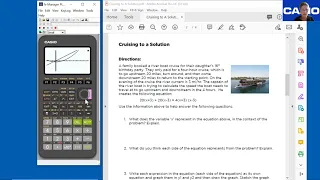 Casio Education Webinar Mini-Math Moments - Solving Equations Part 1