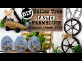 DOLLAR TREE DIY s FARMHOUSE EASTER DECOR 2020 EXTREMELY BUDGET FRIENDLY