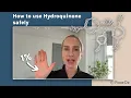 Dr Julia Explains How to use Hydroquinone correctly
