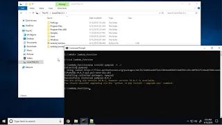 Creating A Lambda Package Windows