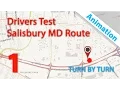 Maryland A Driving Test Route - Salisbury