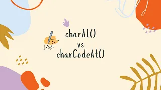 charAt vs charCodeAt