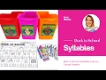 Back to School Syllables Phonemic Awareness Center