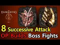 Elden Ring NG 7 Boss Fights with Successive Attack Builds No Hit