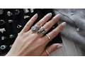 Lagu my ring collection // silver, moonstone, vintage etc. //2016