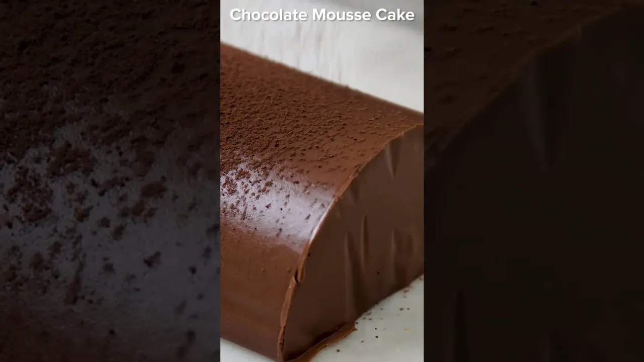 Chocolate Mousse Cake #Shorts #ChocolateCake #moussecake