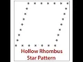 C Program Print Hollow Rhombus Star Pattern