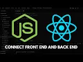 Connect frontend and backend React JS Node JS Express Send data from backend to frontend API