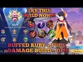 THE BUFFED RUBY PURE DAMAGE BUILD IS SO OP EXP LANE RUBY GAMEPLAY MLBB S41
