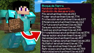 Minecraft pero CAMINAR ENCANTA mi INVENTARIO