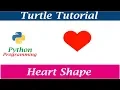 Python Turtle Graphics - Pattern 4 Drawing Heart Shape