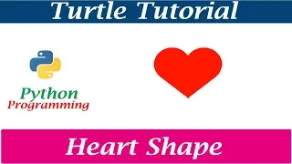 Python Turtle Graphics - Pattern 4 Drawing Heart Shape