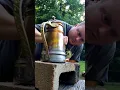 Brazing a leaking antique copper kettle for camping