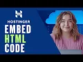 How To Embed HTML Code To Hostinger Website Builder Step-by-Step Guide 2025