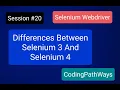 Selenium 4 with JAVA Major differences between Selenium 3 and Selenium 4 Practical Demo