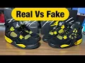 Air Jordan 4 Thunder Real Vs Fake Review