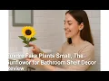 Fuxdre Fake Plants Small The Sunflower for Bathroom Shelf Decor Review