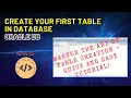 Basic SQL Create your first table in Oracle database