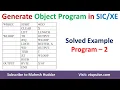 11 Solved Example How to Convert program to Object Code and Object program Mahesh Huddar