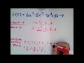 Finding all possible rational zeros using the rational zeros theorem Problem type 2