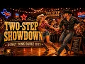 Two-Step Showdown Saturday Night at the Texas Dance Hall Cold Beer