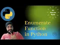 Enumerate Function in Python Python Tutorials for Beginners