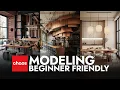 Interior Modeling 3ds Max Beginner Friendly DWG