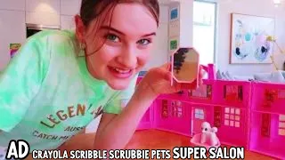 Crayola Scribble Scrubbie Pets Super Salon w/The NORRIS NUTS #ad