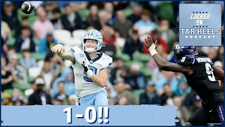 LIVE REACTION Year 2 of Belichick Era Starts with a WIN UNC Tar Heels vs TCU Horned Frogs