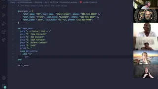 Ruby Hash Contact List