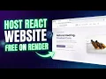 Deploy React Website LIVE for FREE on Render 2026 Step-by-Step Guide