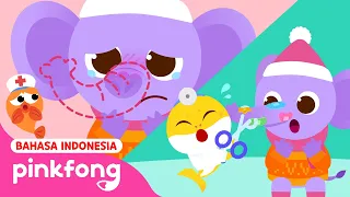 Belalai Gajah Jadi Gepeng! | Main Rumah Sakit Bayi Hiu | Kartun Anak | Baby Shark Indonesia