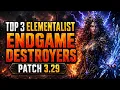 TOP 3 BEST ENDGAME ELEMENTALIST BUILDS PATH OF EXILE 3 29