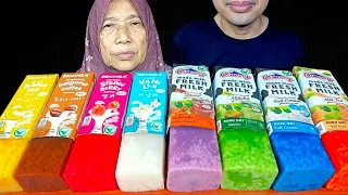 MUKBANG PUDING SUSU KOTAK || INDOMILK vs CIMORY