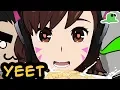 D Va just wants milk but so do Hanzo and Genji Overwatch Fight Animation - Dab Smack