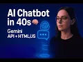 Build an AI Chatbot in 40 Seconds Gemini API Tutorial