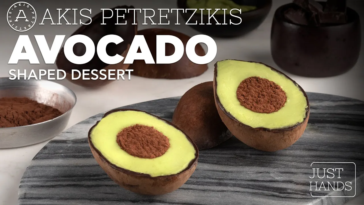 Avocado-Shaped Dessert   Akis Petretzikis