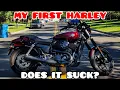 MY FIRST HARLEY DAVIDSON BUT DOES IT SUCK XG500 FIRST RIDE REVIEW BEGINNER FRIENDLY HARLEY