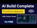 How I Build a Full Stack PHP Portfolio Website Using AI For FREE With Database