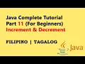 Java Tutorial Part 11 Filipino For Beginners 2025 - Increment Decrement