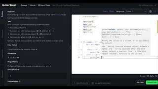 HackerRank Python 30 Days of Code - Day 3 Intro to Conditional Statements