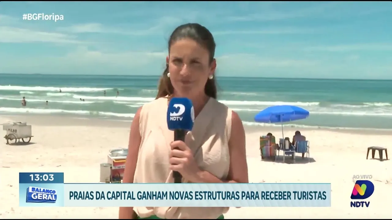 Preparação para o verão: praias de Florianópolis recebem novas estruturas turísticas