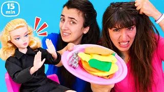 Laura Kuaförde Balık Yemek İstiyor | Sevcan ile oyun videosu