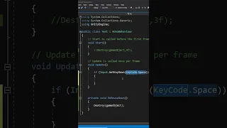 Unity Simple Keyboard Input - Unity C Scripting Tutorial